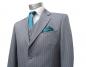 Preview: Schmale Krawatten Slim 6 cm mit Einstecktuch