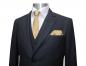 Preview: Schmale Krawatten Slim 6 cm mit Einstecktuch