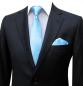 Preview: Schmale Krawatten Slim 6 cm mit Einstecktuch
