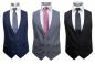 Preview: Slim Fit Herren Anzugweste 2-reihige Knopfleiste