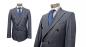 Preview: Zweireiher Herren Anzug Blau Vintage Slim Fit