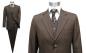 Preview: Herren Anzug mit Weste Braun Preiswert