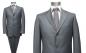 Preview: Modern Fit 3-Knopf Herren Anzug Grau