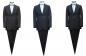 Preview: Herren Streifen Slim-fit Anzug