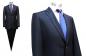 Preview: Slim-fit Anzug 2-Schlitz Dunkelblau