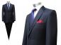 Preview: Slim-fit Anzug 2-Schlitz Dunkelblau