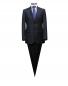 Preview: Slim-fit Anzug 2-Schlitz Dunkelblau