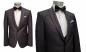 Preview: Slim Fit Herren Anzug mit Weste und Fliege