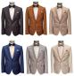 Preview: Slim Fit Herren Anzug mit Weste und Fliege