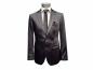 Preview: Herren Slim-fit Hochzeitsanzug Event Schwarz Glänzend