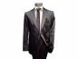 Preview: Herren Slim-fit Hochzeitsanzug Event Schwarz Glänzend