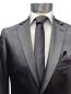 Preview: Herren Slim-fit Hochzeitsanzug Event Schwarz Glänzend