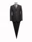 Preview: Herren Anzug mit Weste Braun Modern Fit