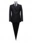 Preview: Herren Anzug mit Weste Schwarz Modern Fit