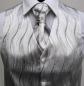 Preview: Plastron (Krawatte) mit Einstecktuch