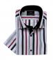 Preview: Kurz Arm Slim-fit Herren Hemd