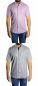 Preview: Herren streifen Slim fit Hemd Kurzarm