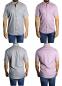 Preview: Herren streifen Slim fit Hemd Kurzarm