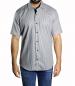 Preview: Herren streifen Slim fit Hemd Kurzarm