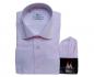 Preview: Uni Streifen Herrenhemd Slim-fit Lang Arm