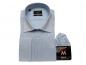 Preview: Extra Langarm Hemd Slim-fit Schattenstreifen