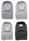 Preview: Slim Fit Langarm Herrenhemd Struktriert