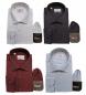 Preview: Langarm Herren Hemd gemustert Slim Fit