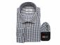 Preview: Langarmhemd Herren Hemd Slim fit Kariert
