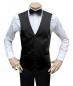 Preview: Herren Hochzeitsweste mit Blaue Fliege Slim Fit