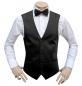 Preview: Slim Fit Herren Hochzeitsweste mit Schwarze Fliege