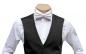 Preview: Herren Hochzeitsweste Slim mit Weiße Fliege
