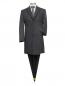 Preview: Herren Wool Mantel Struktur Anthrazit