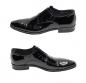 Preview: Herrenschuhe ohne Schnürsenkel Lack Leder