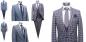 Preview: Glencheck Herren Anzug Slim Fit Karomuster