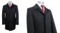 Preview: Herren Kurz Mantel Schwarz