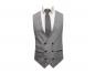 Preview: Slim Fit Anzug Dunkelblau Herren mit Weste und Reversnadel