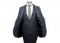 Preview: Slim Fit Anzug Dunkelblau Herren mit Weste und Reversnadel
