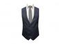 Preview: Slim Fit Anzug Dunkelblau Herren mit Weste und Reversnadel