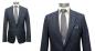 Preview: Slim Fit Anzug Dunkelblau Herren mit Weste und Reversnadel
