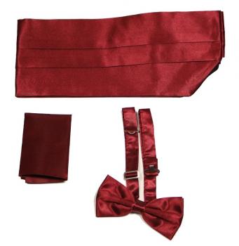 Kummerbund mit Fliege und Einstecktuch Herren