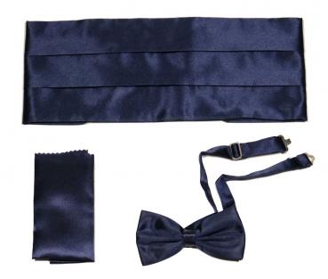 Kummerbund mit Fliege und Einstecktuch Herren
