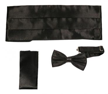 Kummerbund mit Fliege und Einstecktuch Herren