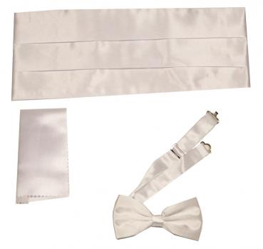 Kummerbund mit Fliege und Einstecktuch Herren