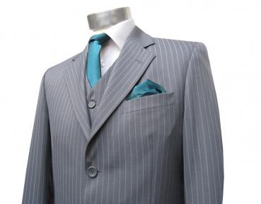 Schmale Krawatten Slim 6 cm mit Einstecktuch