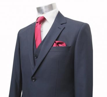 Schmale Krawatten Slim 6 cm mit Einstecktuch