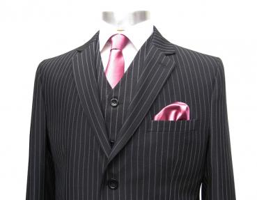 Schmale Krawatten Slim 6 cm mit Einstecktuch