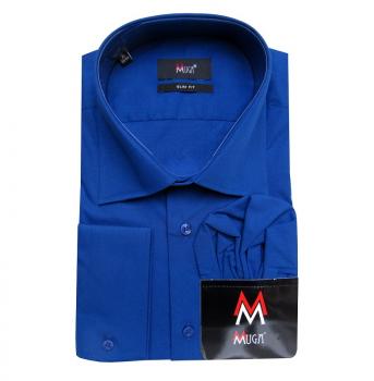 Slim-fit Herren Hemd Langarm mit Einstecktuch