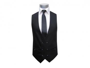 Slim Fit Herren Anzugweste 2-reihige Knopfleiste