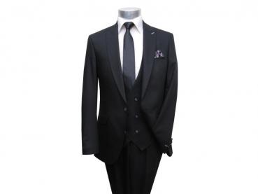 Slim Fit Herren Anzugweste 2-reihige Knopfleiste