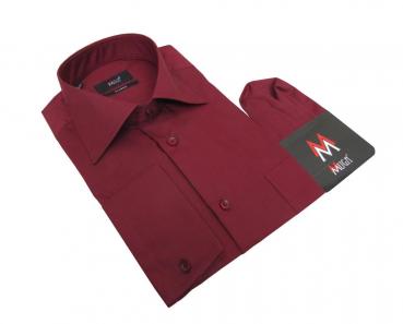 Herren Hemd Lang Arm mit Einstecktuch Klassisch